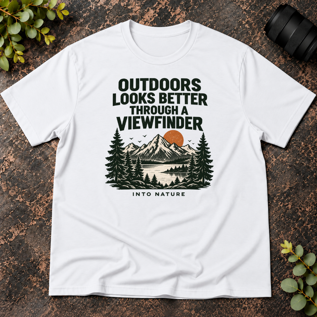 Outdoors Looks Better Through a Viewfinder T-Shirt