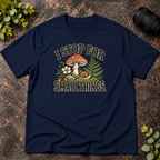 I Stop For Small Things T-Shirt — Cute Mushroom & Snail Nature Tee