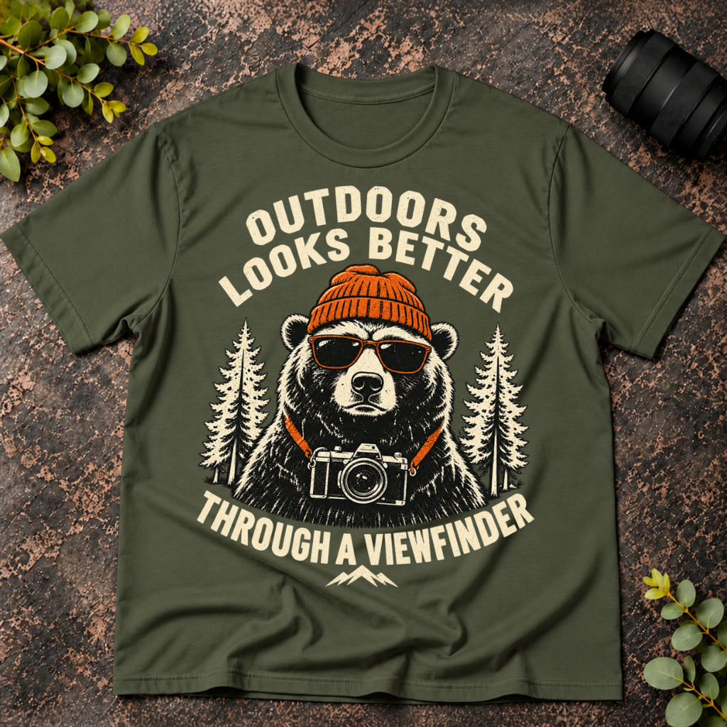 Outdoors Looks Better Through a Viewfinder T-Shirt
