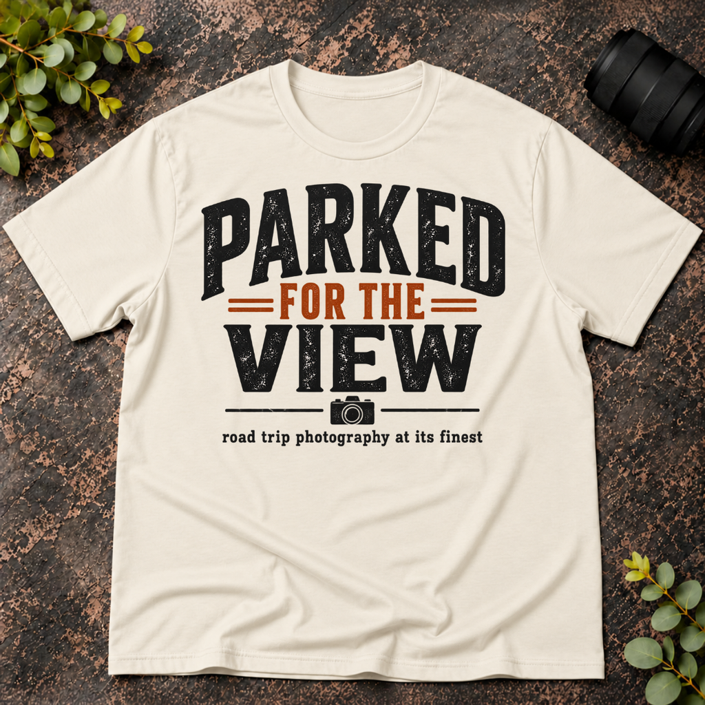 Parked For the View. Road Trip Photography T-Shirt