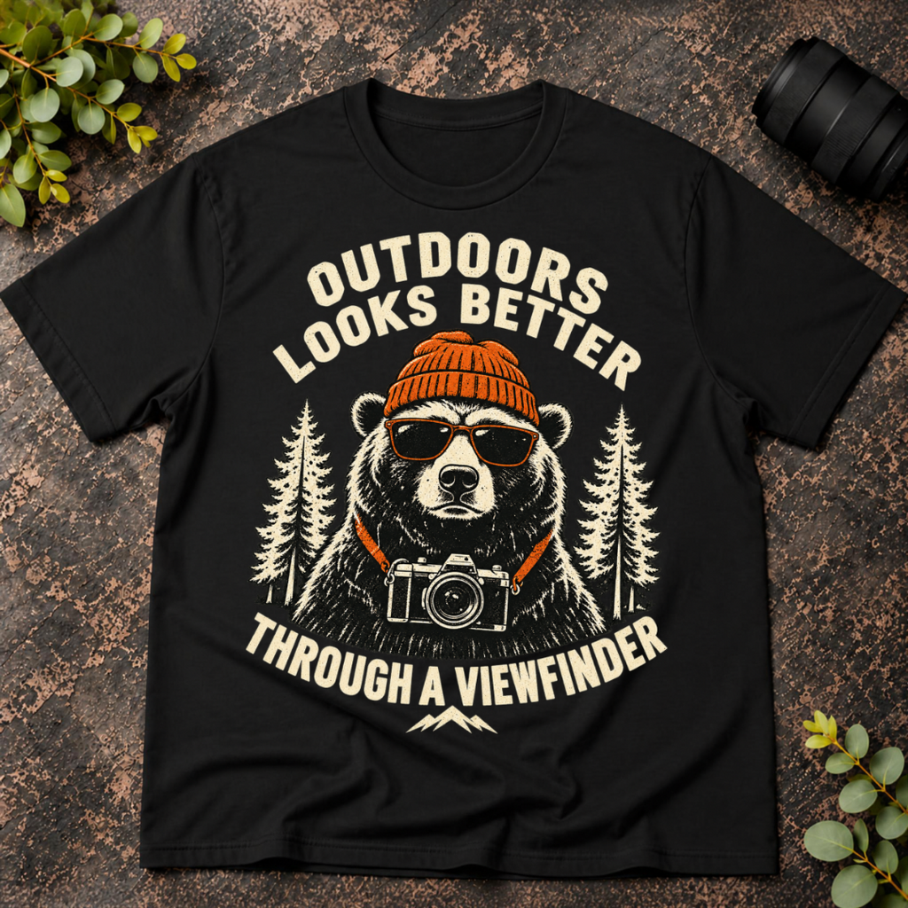 Outdoors Looks Better Through a Viewfinder T-Shirt