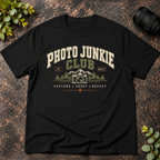 Photo Junkie Club Explore.Shoot.Repeat T-Shirt