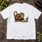 Monkey Shooting the Butterfly T-Shirt