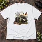 Photo Junkie Camera with a Butterfly T-Shirt