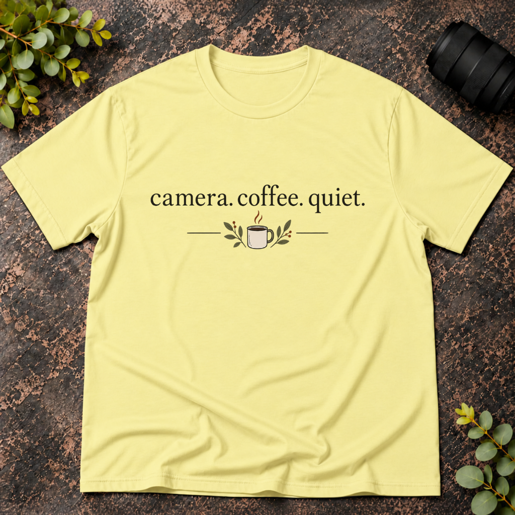 Camera Coffee Quiet T-Shirt