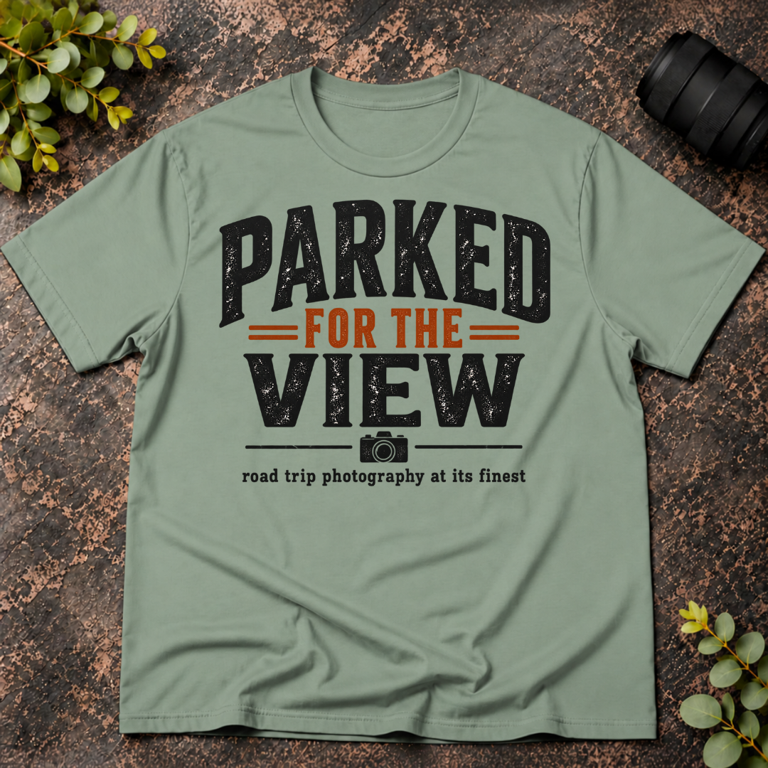 Parked For the View. Road Trip Photography T-Shirt