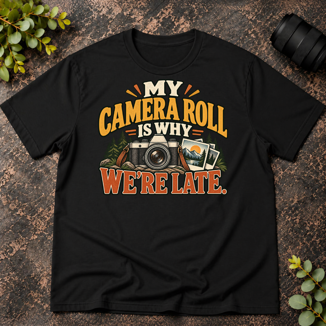 My Camera Roll is Why We're Late T-Shirt