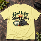 Good Light and Strong Coffee Morning Essentials T-Shirt