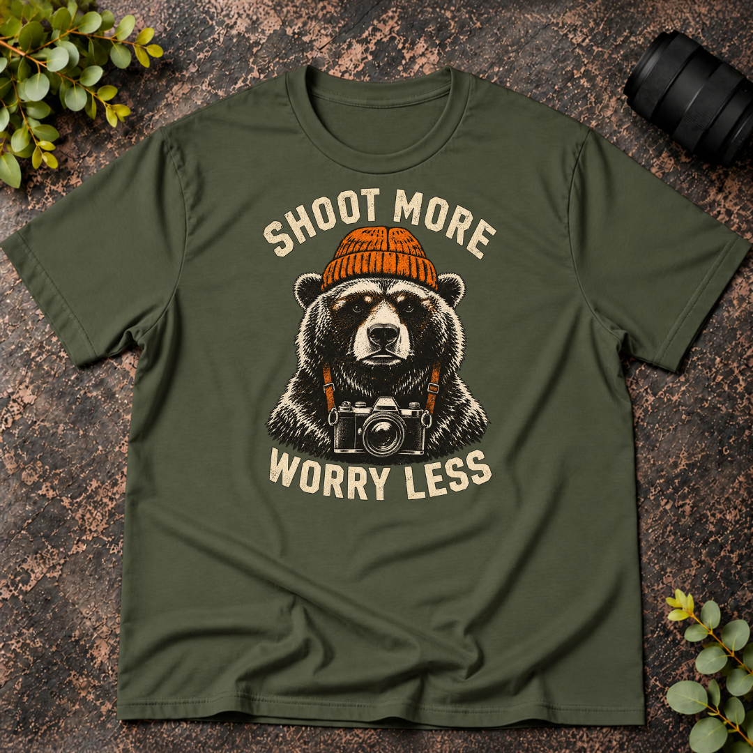Shoot More Worry Less T-Shirt