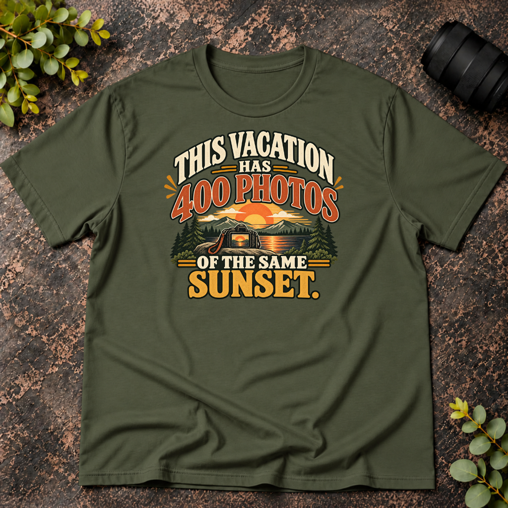 This Vacation Has 400 Photos of the Same Sunset T-Shirt