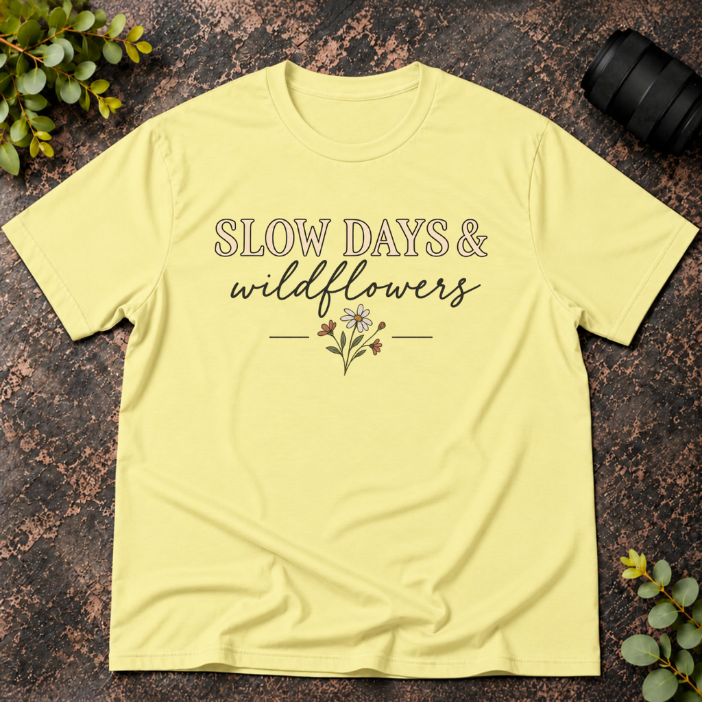 Slow Days and Wildflowers T-Shirt