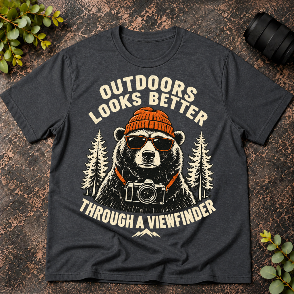 Outdoors Looks Better Through a Viewfinder T-Shirt