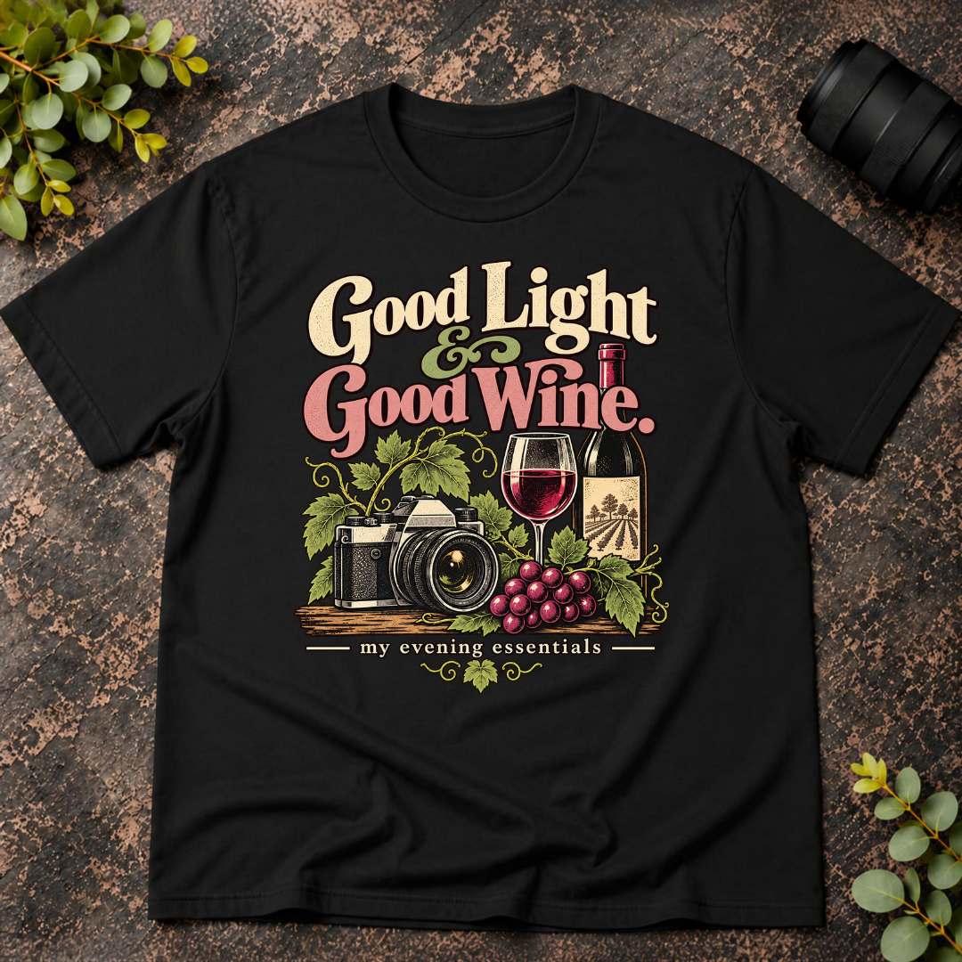 Good Light and Good Wine. T-Shirt