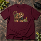 Monkey Shooting the Butterfly T-Shirt