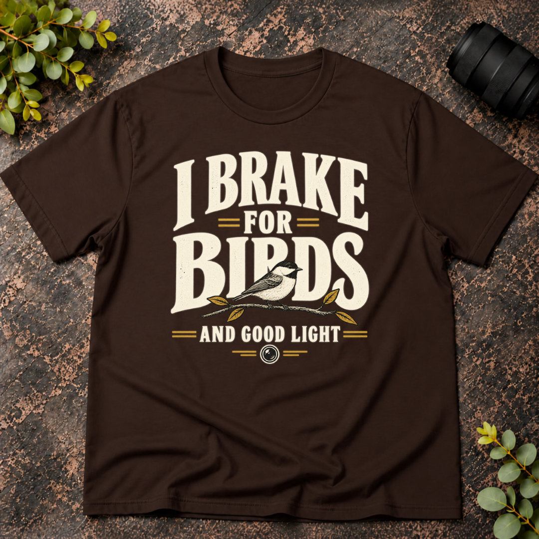 I Brake for Birds and Good Light T-Shirt