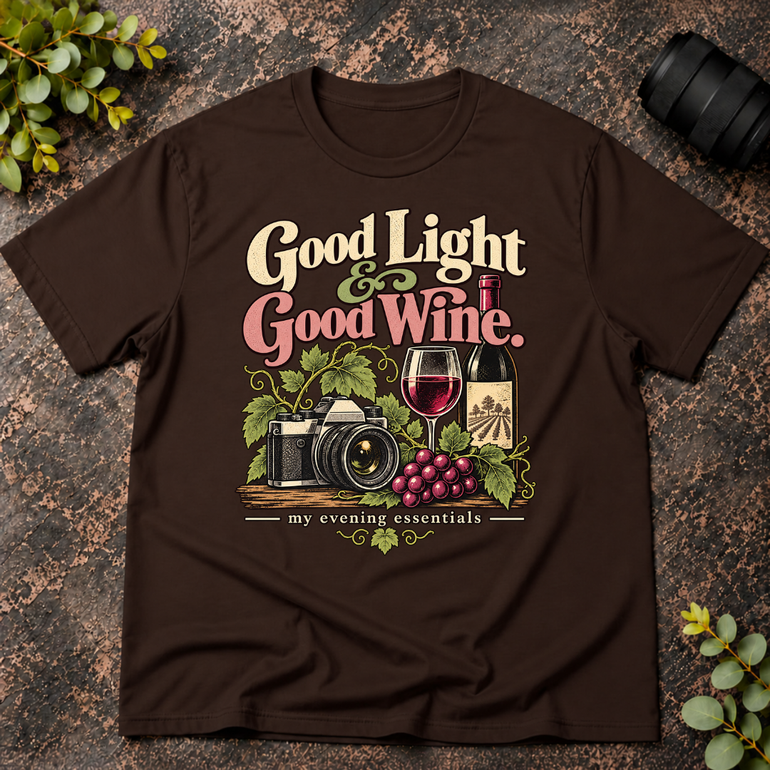 Good Light and Good Wine. T-Shirt