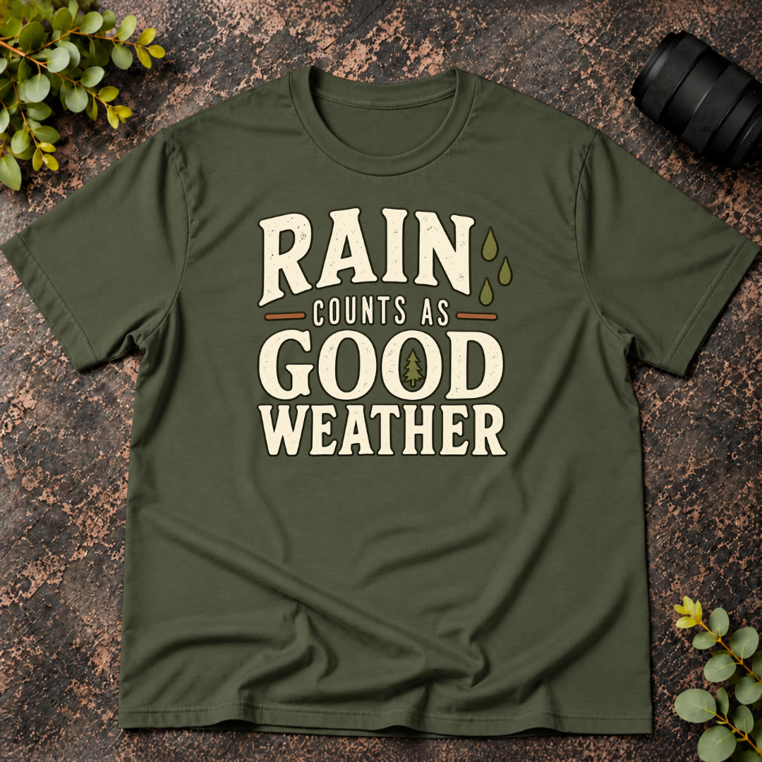 Rain Counts as Good Weather T-Shirt