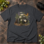 Photo Junkie Camera with a Butterfly T-Shirt