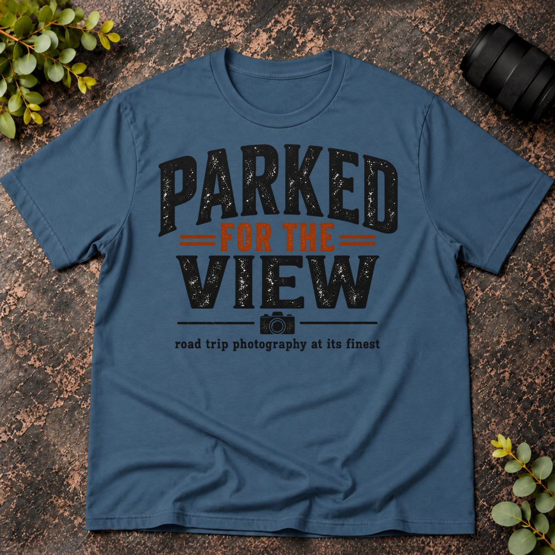 Parked For the View. Road Trip Photography T-Shirt
