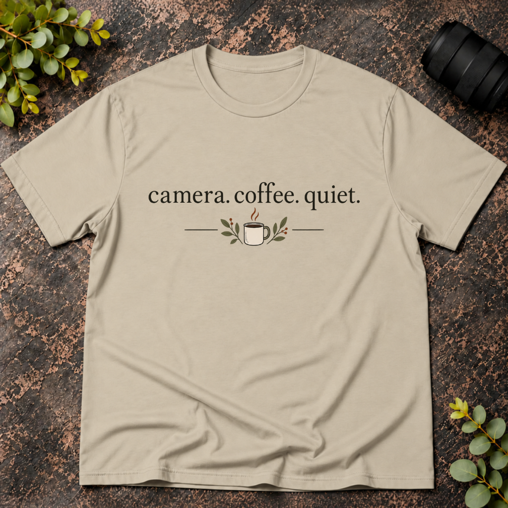 Camera Coffee Quiet T-Shirt