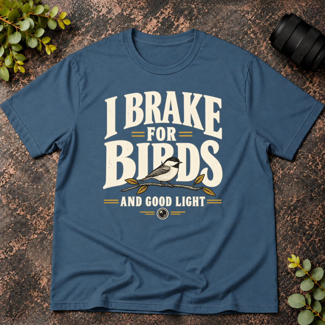 I Brake for Birds and Good Light T-Shirt