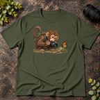 Monkey Shooting the Butterfly T-Shirt